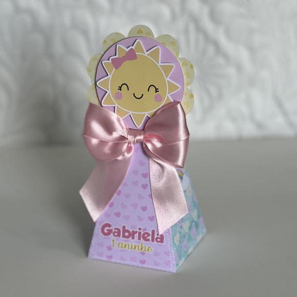 Kit 30 Lembrancinhas Personalizadas Raio de Sol Menina