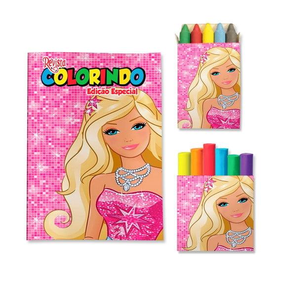 Kit Colorir com Massinha Barbie