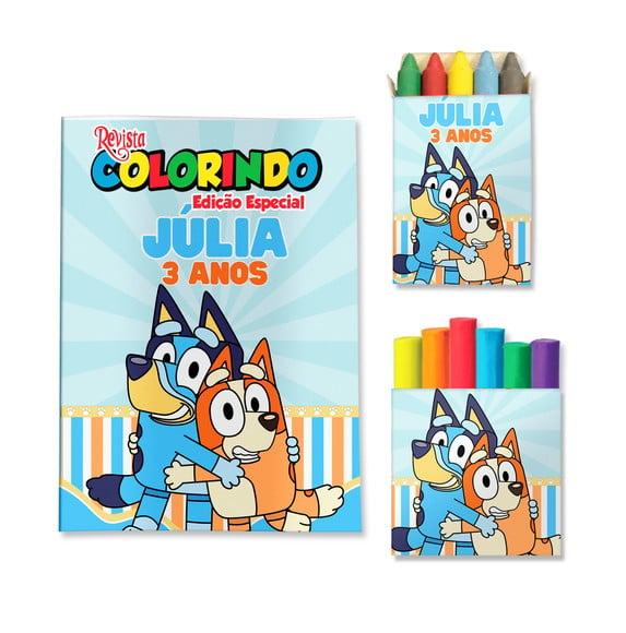 Kit Colorir com Massinha Bluey