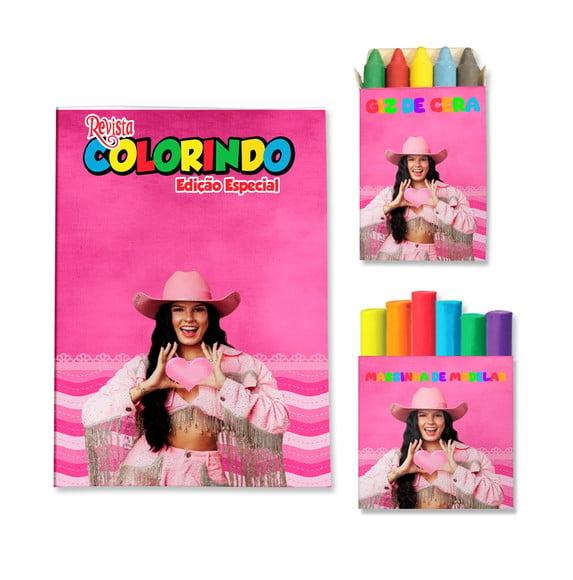 Kit Colorir com Massinha Boiadeira Ana Castela Country