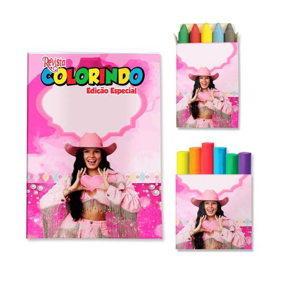 Kit Colorir com Massinha Boiadeira Ana Castela Country