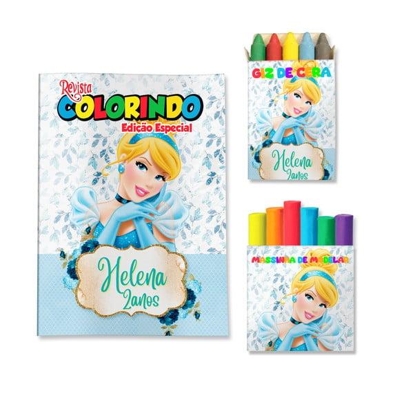 Kit Colorir com Massinha Cinderela