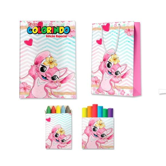 Kit Colorir com Massinha e Sacola Angel
