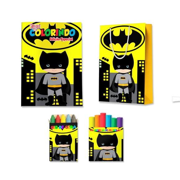 Kit Colorir com Massinha e Sacola Batman Cute Baby
