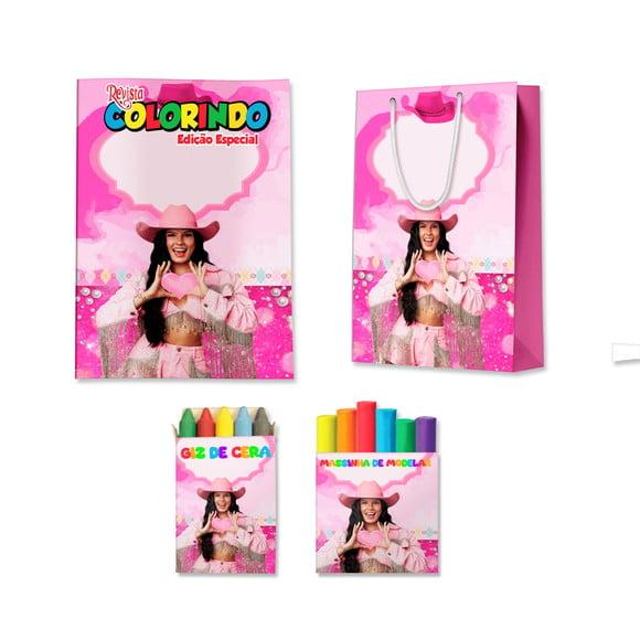 Kit Colorir com Massinha e Sacola Boiadeira Ana Castela