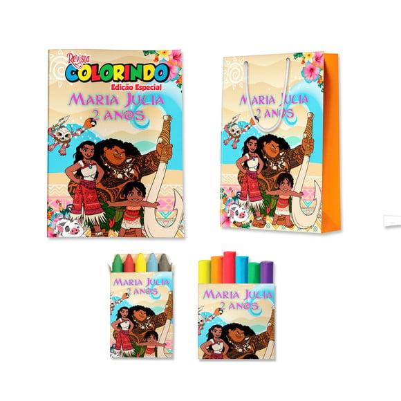 Kit Colorir com Massinha e Sacola Moana 2