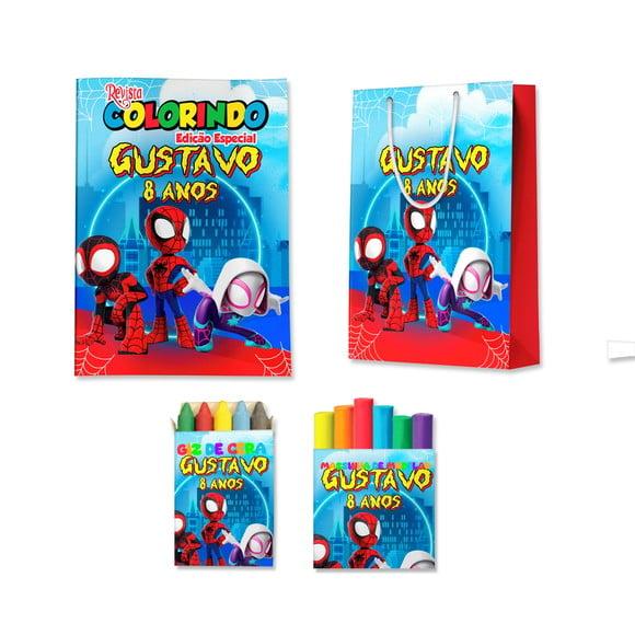 Kit Colorir com Massinha e Sacola Spidey e Seus Amigos