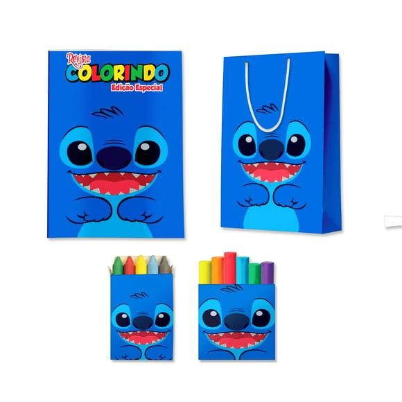 Kit Colorir com Massinha e Sacola Stitch