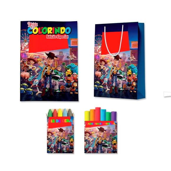 Kit Colorir com Massinha e Sacola Toy Story
