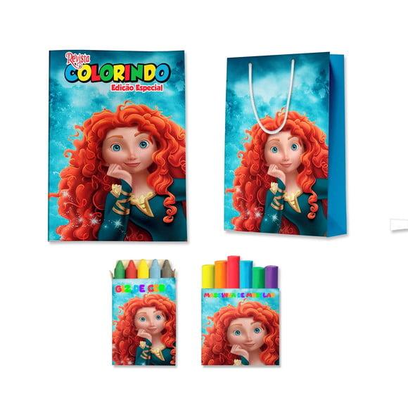 Kit Colorir com Massinha e Sacola Valente