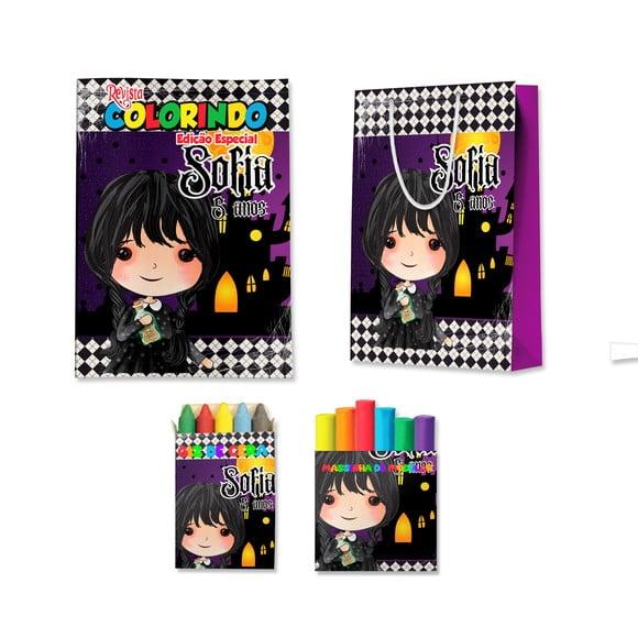 Kit Colorir com Massinha e Sacola Wandinha