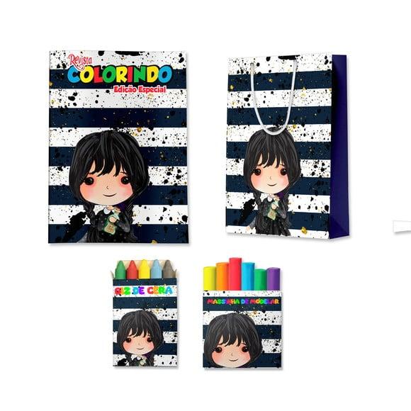 Kit Colorir com Massinha e Sacola Wandinha