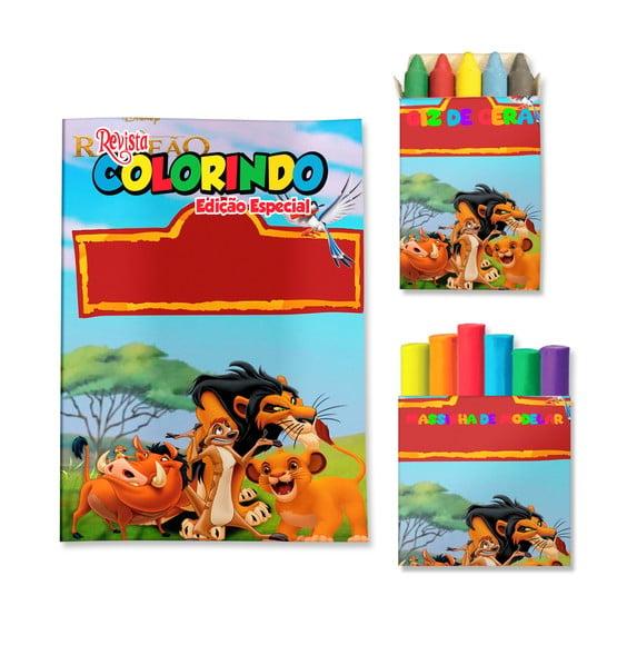 Kit Colorir com Massinha Guarda do Leão