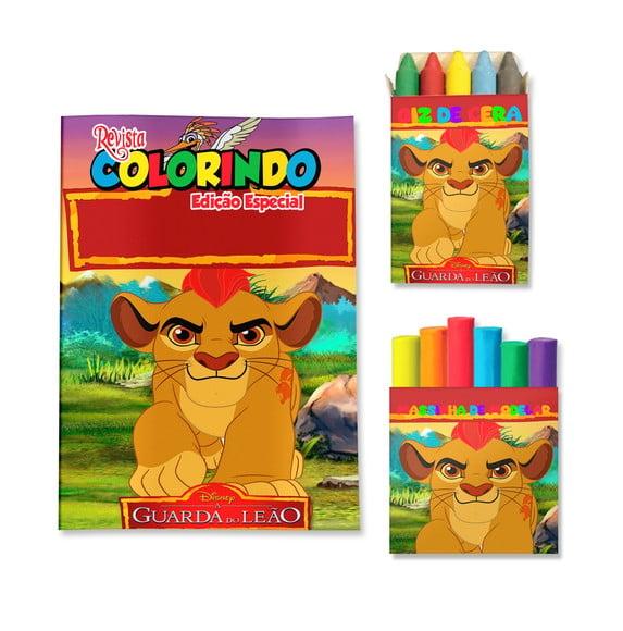 Kit Colorir com Massinha Guarda do Leão