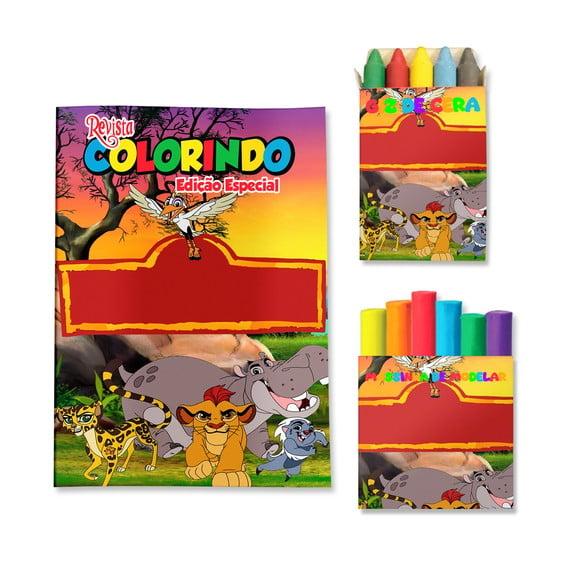 Kit Colorir com Massinha Guarda do Leão