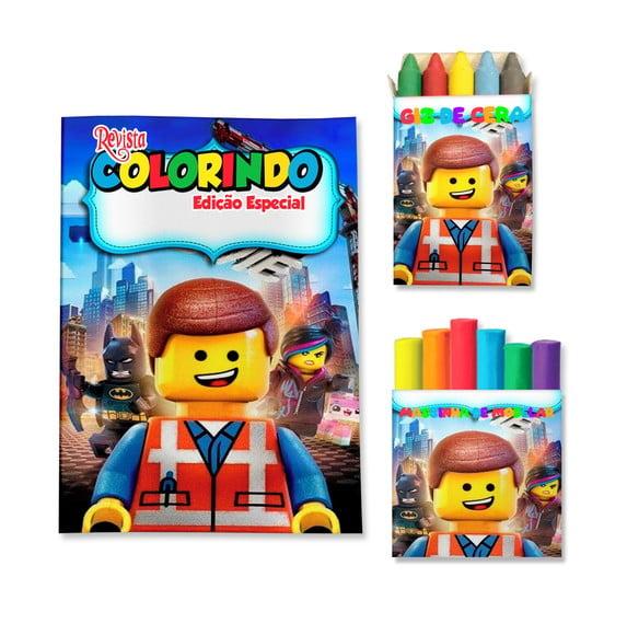 Kit Colorir com Massinha Lego