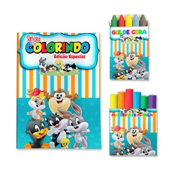 Kit Colorir com Massinha Looney Tunes