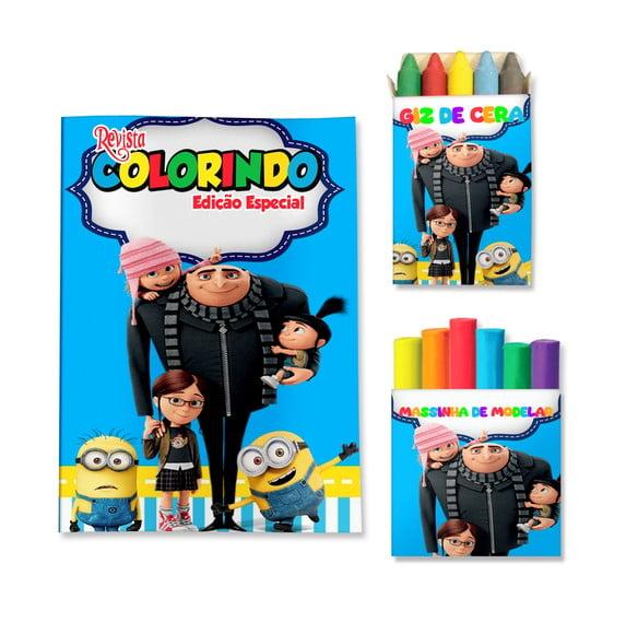 Kit Colorir com Massinha Minions Meu Malvado Favorito