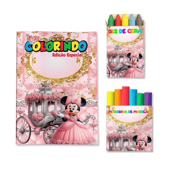 Kit Colorir com Massinha Minnie Realeza