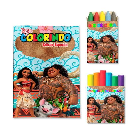 Kit Colorir com Massinha Moana