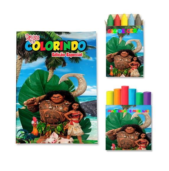 Kit Colorir com Massinha Moana