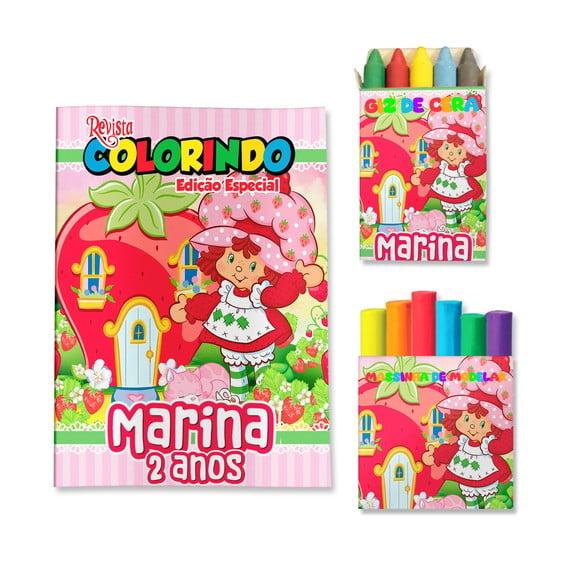 Kit Colorir com Massinha Moranguinho Antiga Anos 80