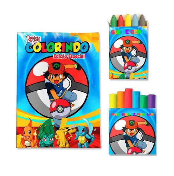 Kit Colorir com Massinha Pokémon
