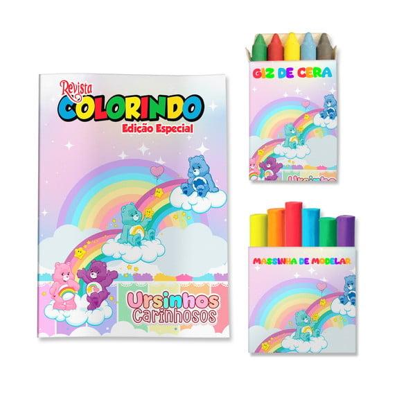 Kit Colorir com Massinha Ursinhos Carinhosos