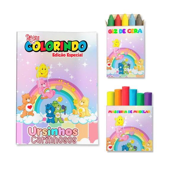 Kit Colorir com Massinha Ursinhos Carinhosos