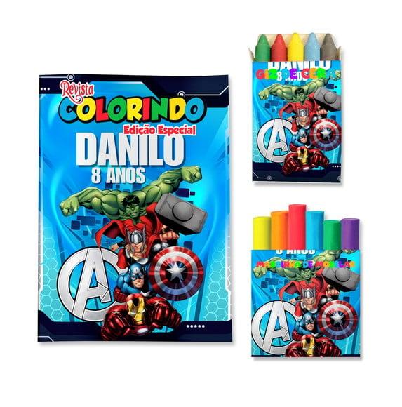 Kit Colorir com Massinha Vingadores