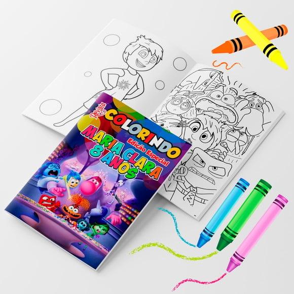 Kit Revistinha para Colorir Divertidamente 2 | 14x10+giz