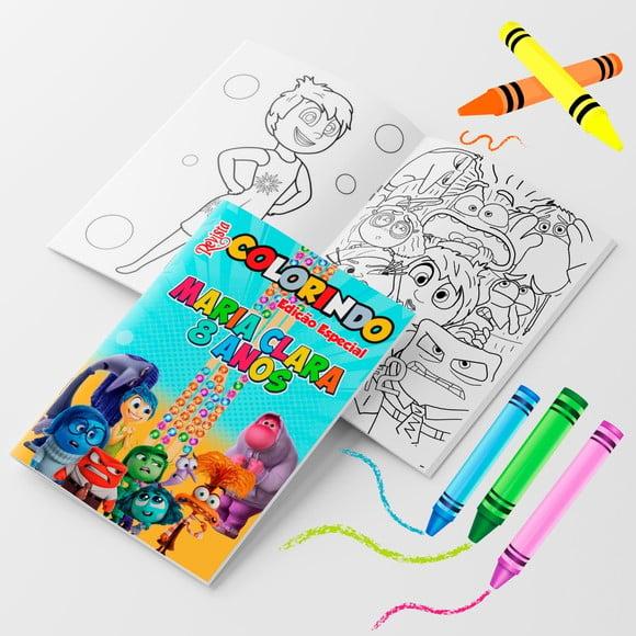 Kit Revistinha para Colorir Divertidamente 2 | 14x10+giz