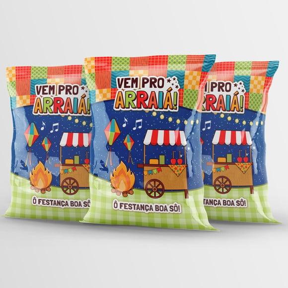 Pipoca Personalizada Festa Junina Arraiá Aniversario