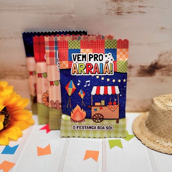 Pipoca Personalizada Festa Junina Arraiá Aniversario