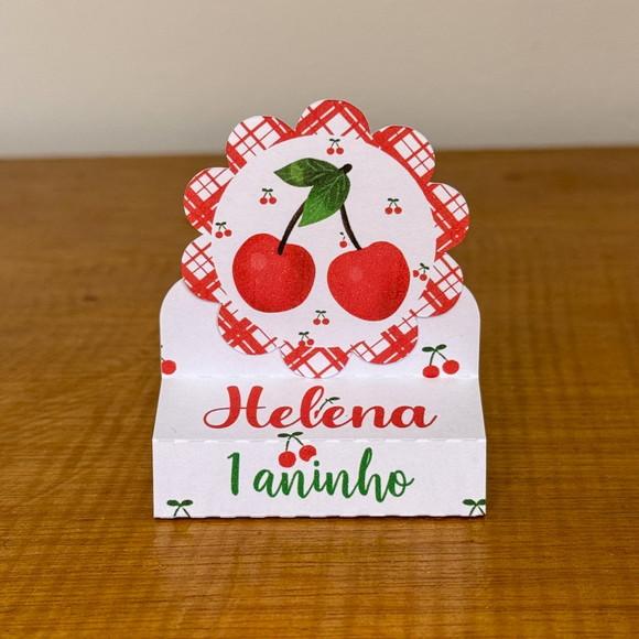 Porta Bis Duplo Cerejinha Lembrancinha Personalizada