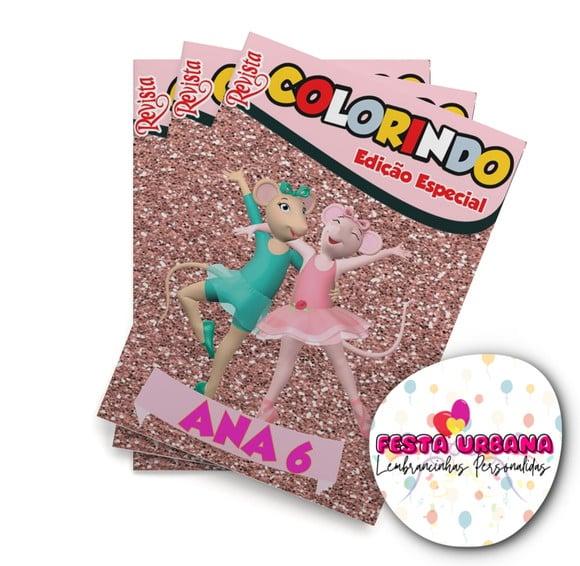 Revistinha para Colorir Angelina Bailarina 14x10