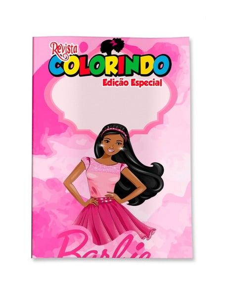 Revistinha para Colorir Barbie Negra 14x10