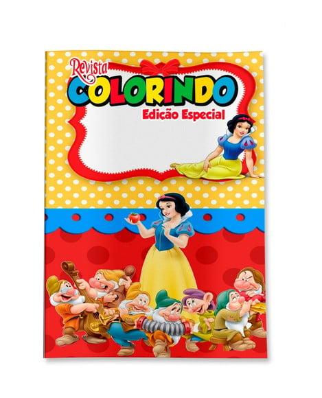 Revistinha para Colorir Branca de Neve 14x10