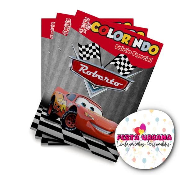 Revistinha para Colorir Carros Relâmpago Mcqueen 14x10