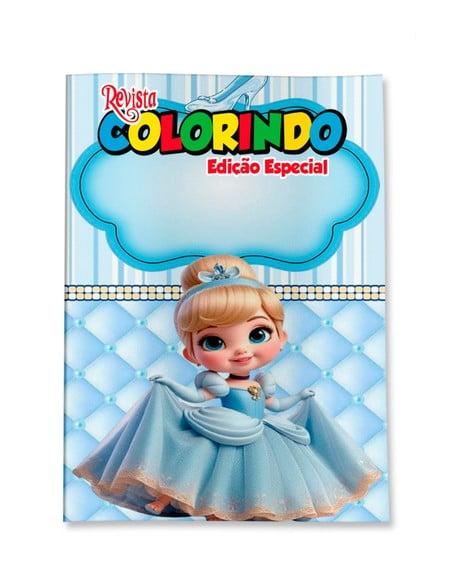 Revistinha para Colorir Cinderela Cute Baby 14x10