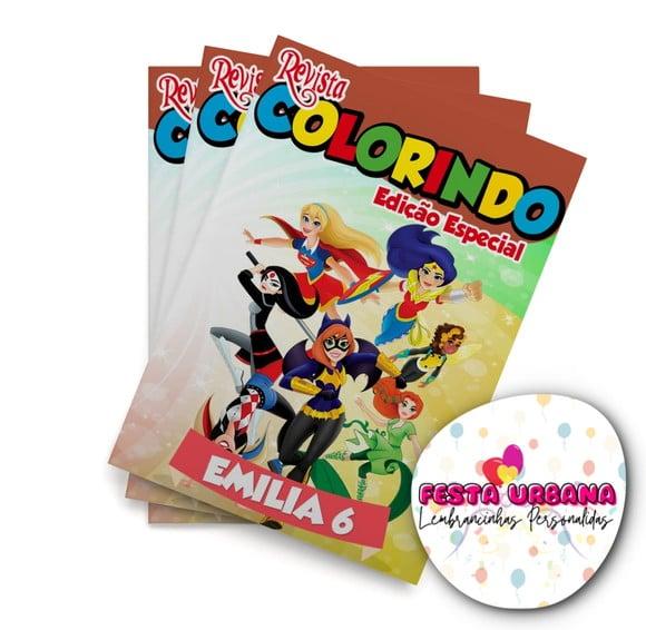 Revistinha para Colorir Colorir Dc Super Hero Girls 14x10