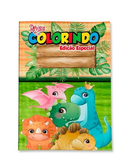 Revistinha para Colorir Dinossauro Baby Cute 14x10