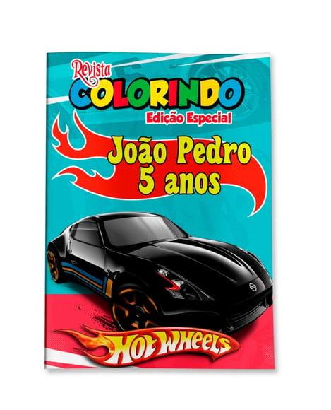 Revistinha para Colorir Hot Wheels 14x10