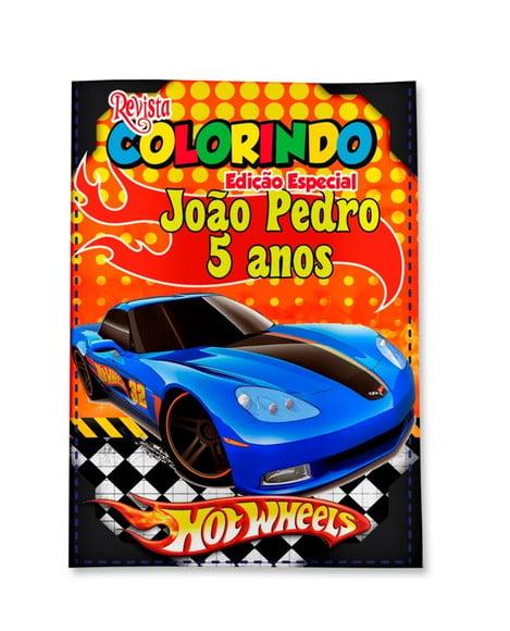 Revistinha para Colorir Hot Wheels 14x10
