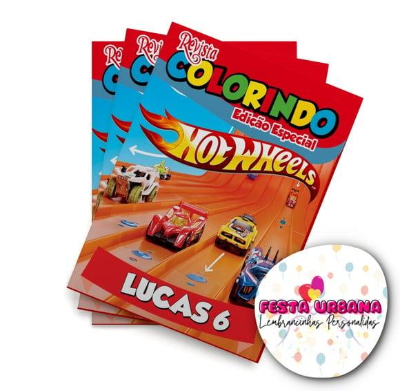 Revistinha para Colorir Hot Wheels 14x10