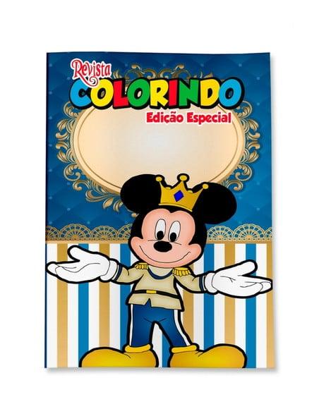 Revistinha para Colorir Mickey Realeza 14x10