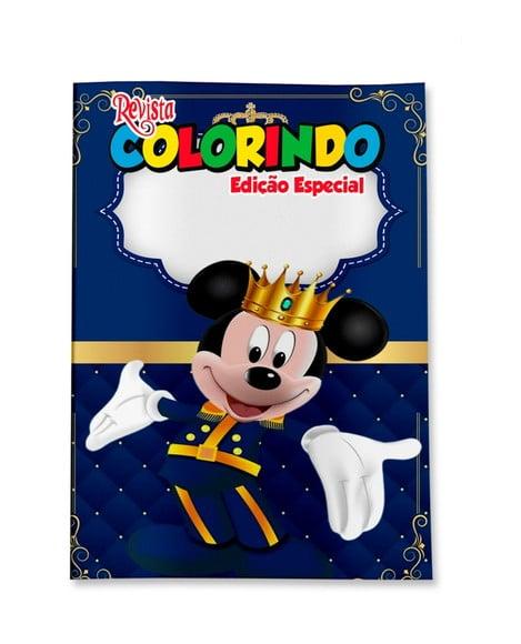 Revistinha para Colorir Mickey Realeza 14x10