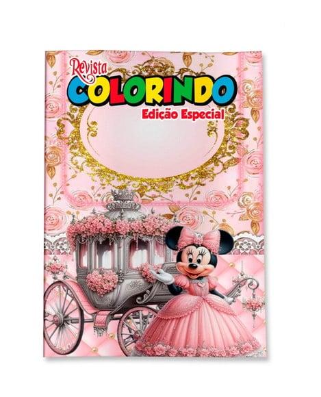 Revistinha para Colorir Minnie Realeza 14x10