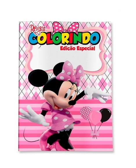 Revistinha para Colorir Minnie Rosa 14x10