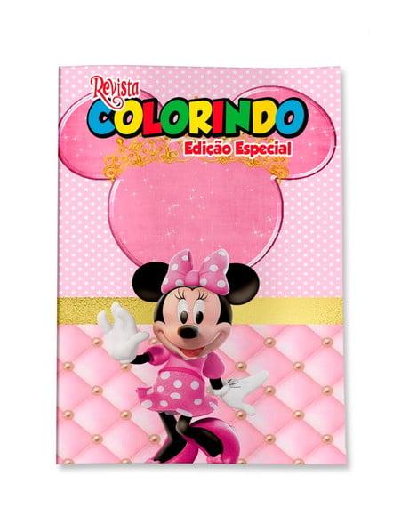Revistinha para Colorir Minnie Rosa 14x10